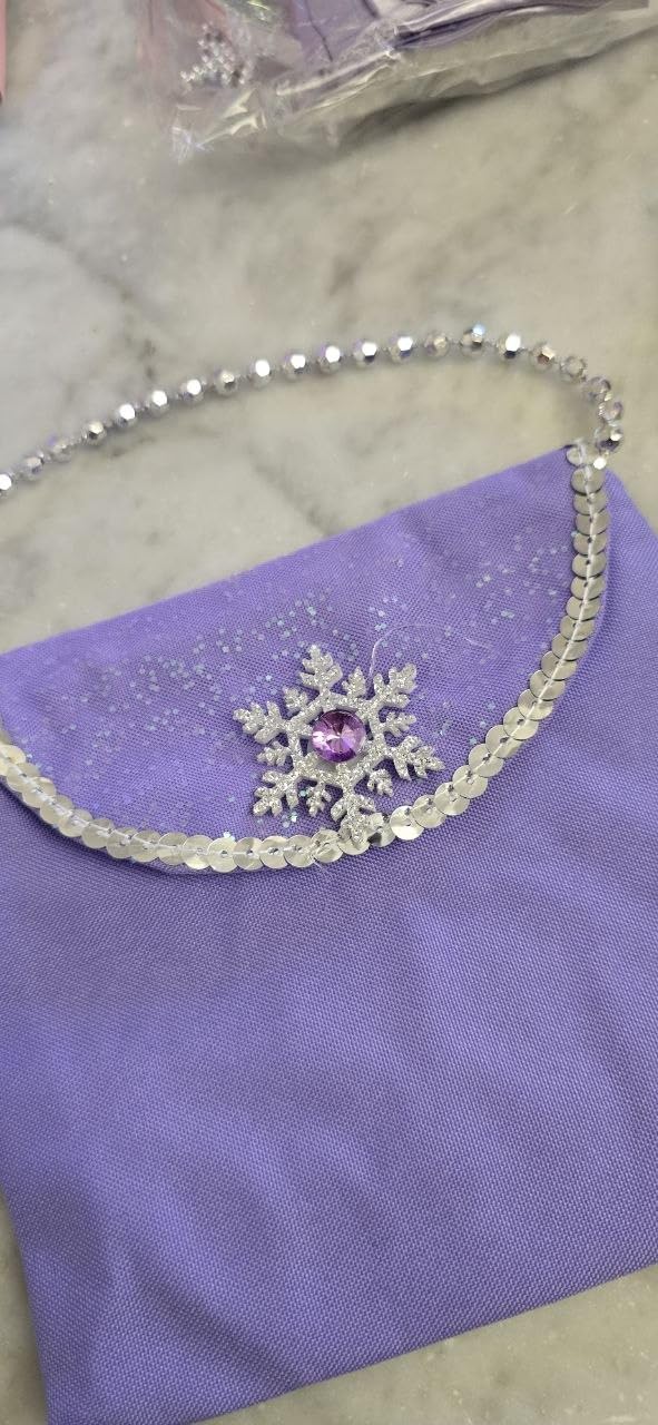 YYDSXK Prinzessin Kleid Mädchen 110 Lila mit Krone Kette