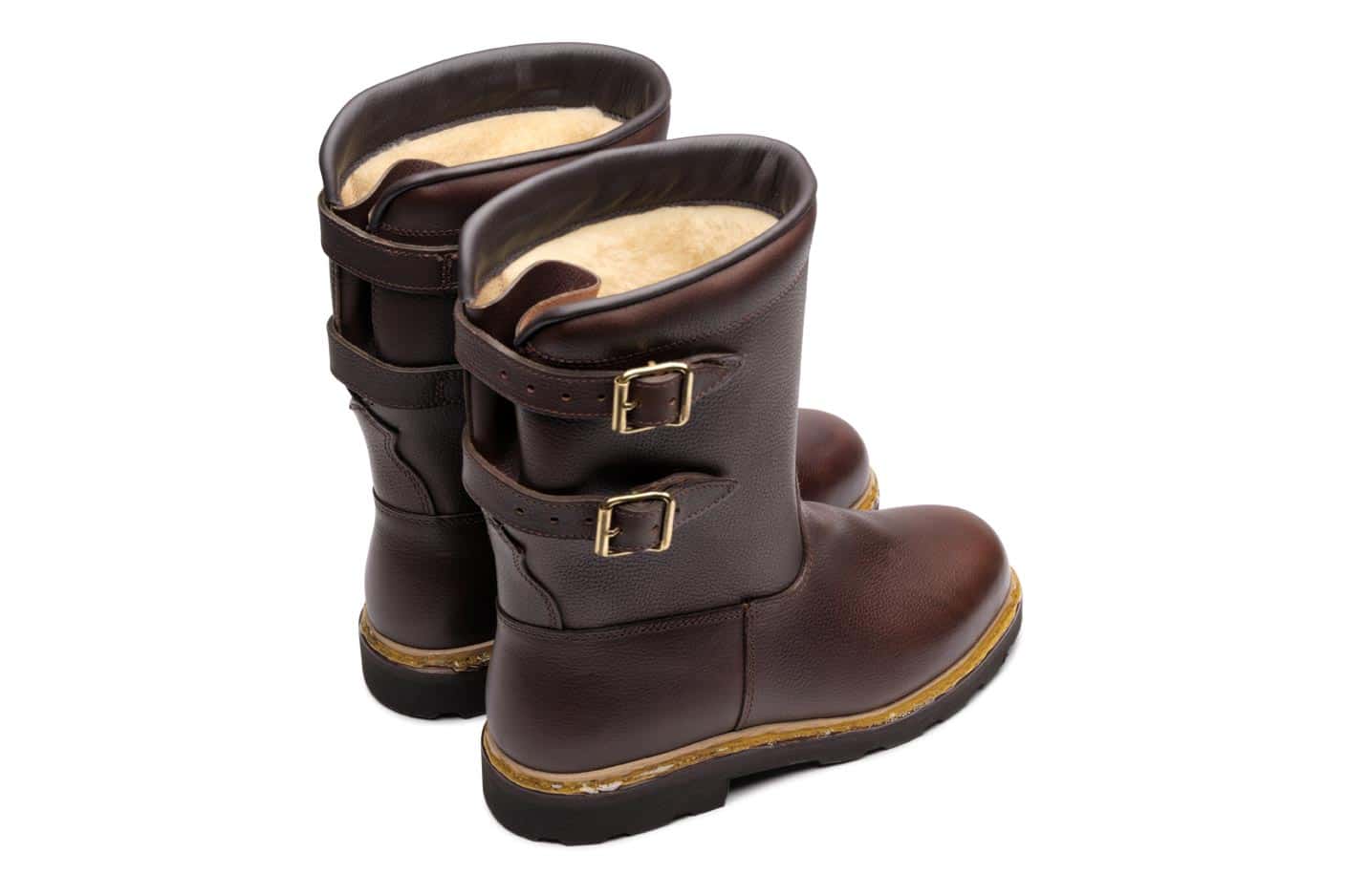 Paraboot Sanglier Marche Stiefelette Marron Leder