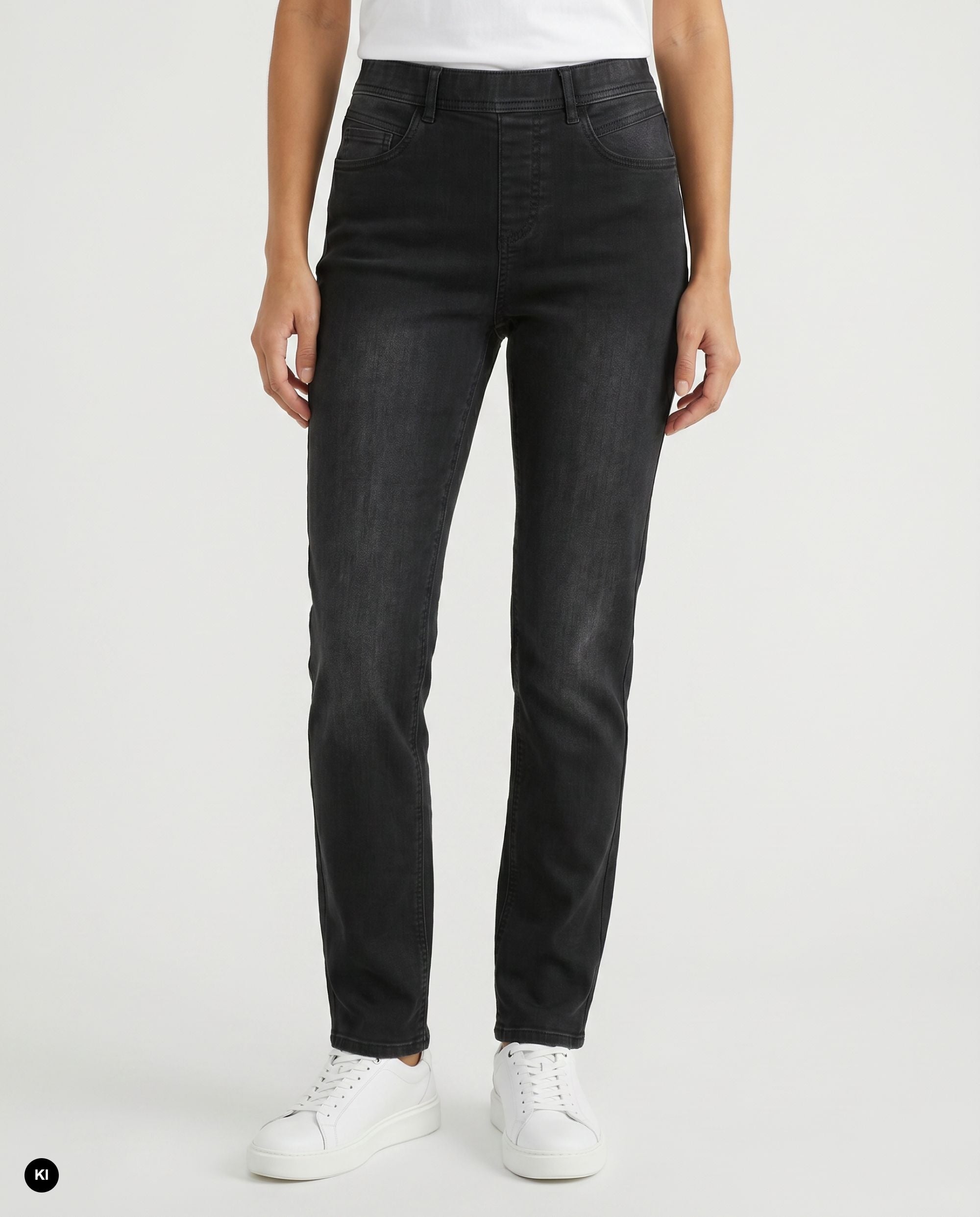 Stehmann Melli Relaxed Fit Jeans Powerstretch caviar black