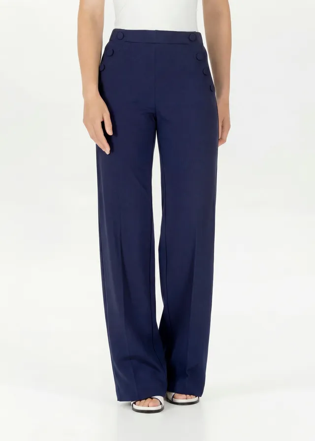 Stehmann Hillde Hose marine Viscose Jersey Sailor