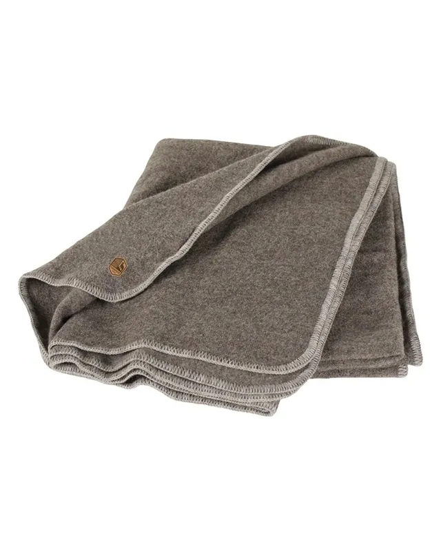 Ivanhoe NLS Blanket Solid Wolldecke Nutmeg 120x190