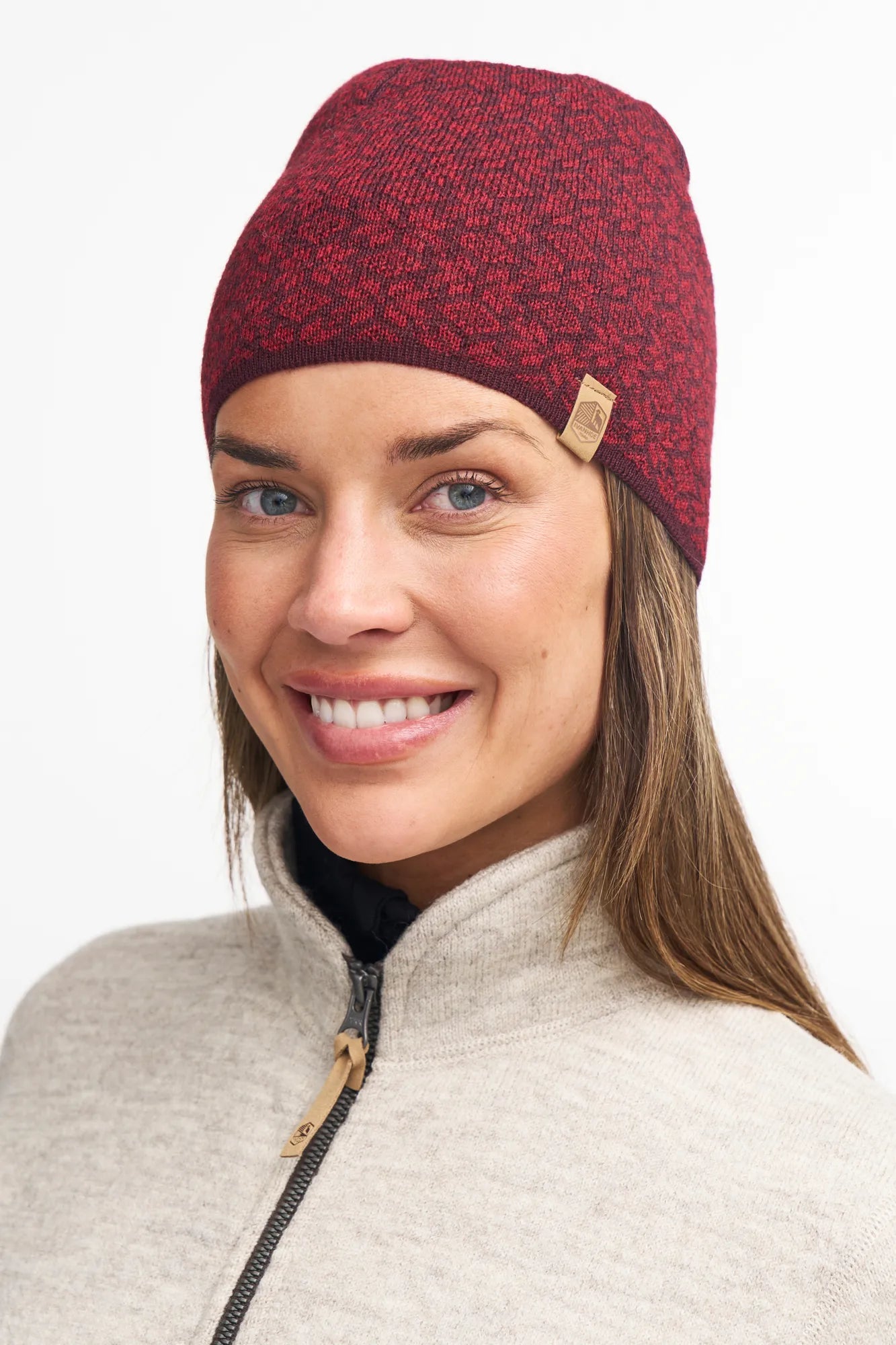 Ivanhoe Fiona Mütze Deep Red One Size Wollmütze