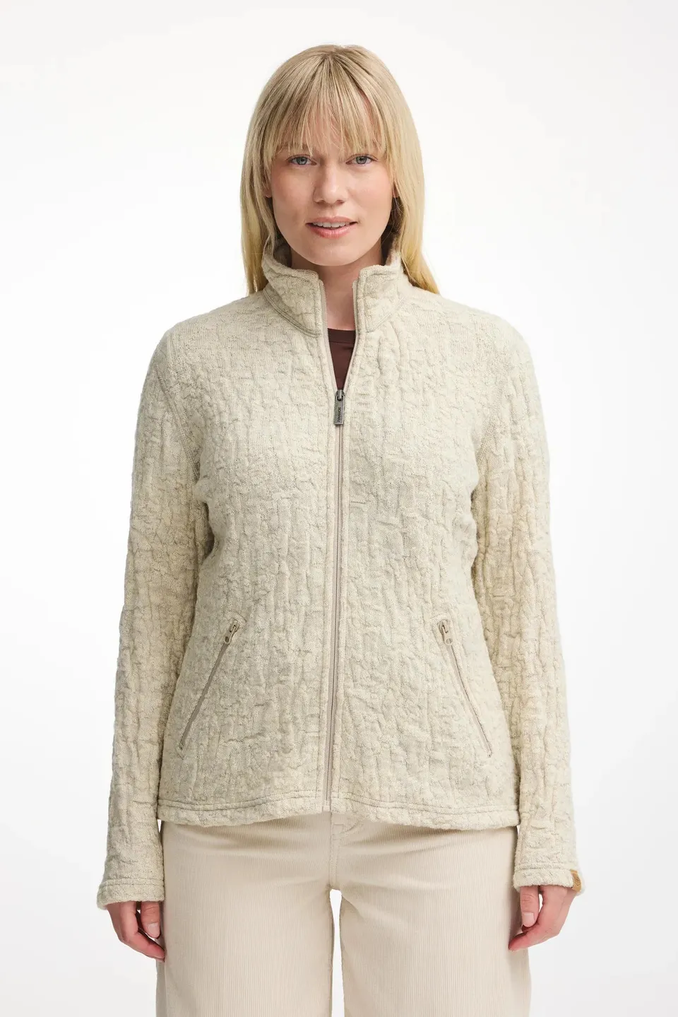 Ivanhoe Tuva Jaquard Strickjacke Naturmelange 450g