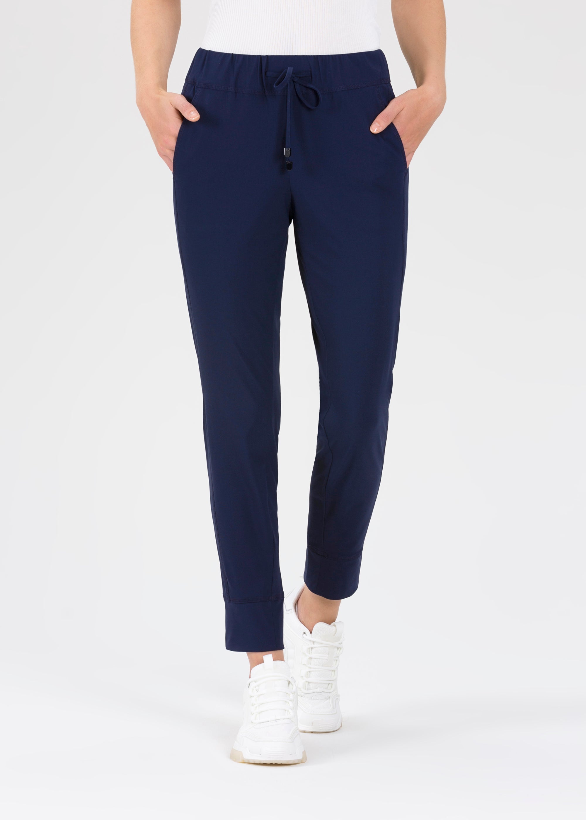 Stehmann Roxana Jogpants marine Jersey Tunnelzug
