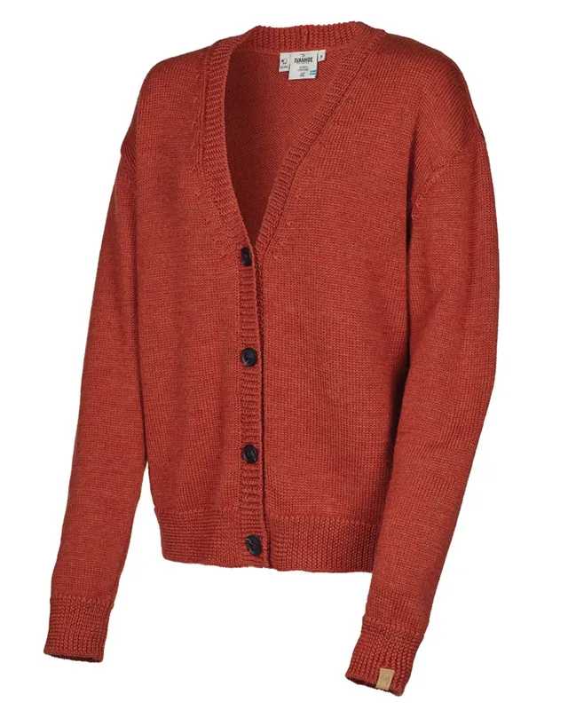 Ivanhoe GY Liared Strickjacke Red Clay 36 – Damen Wolle
