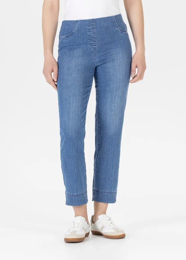 Stehmann Igor 6/8-Hose Frozy Cobalt Straight Fit Denim