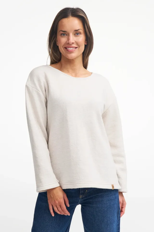 Ivanhoe GY Bystad Pullover Putty 40 Wolle Rundhals