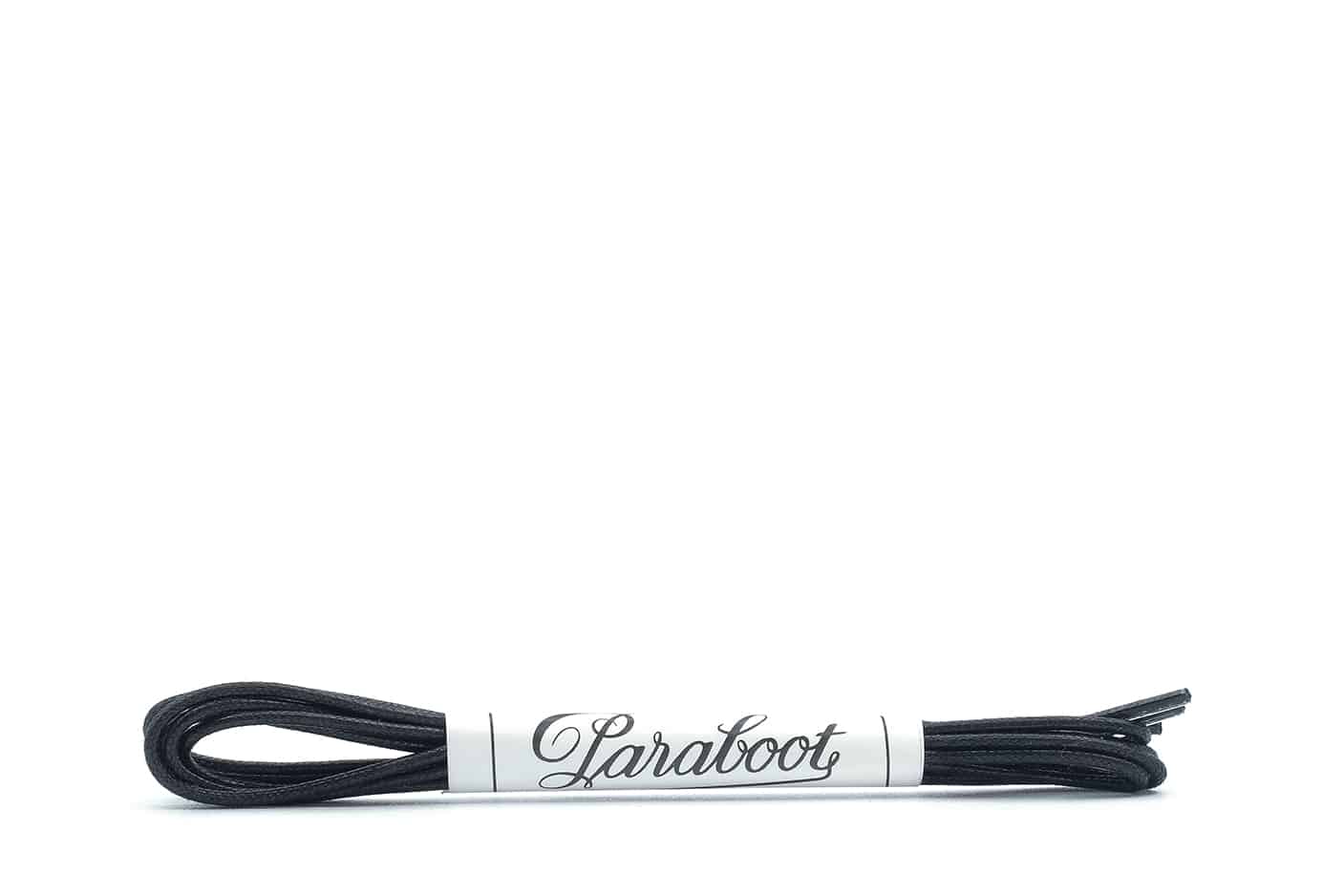 Paraboot Lacets Fins Cirés Schnürsenkel Schwarz Gewachst