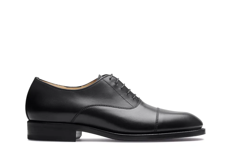 Paraboot Montaigne Oxford Cuir-Lisse Noir schwarz