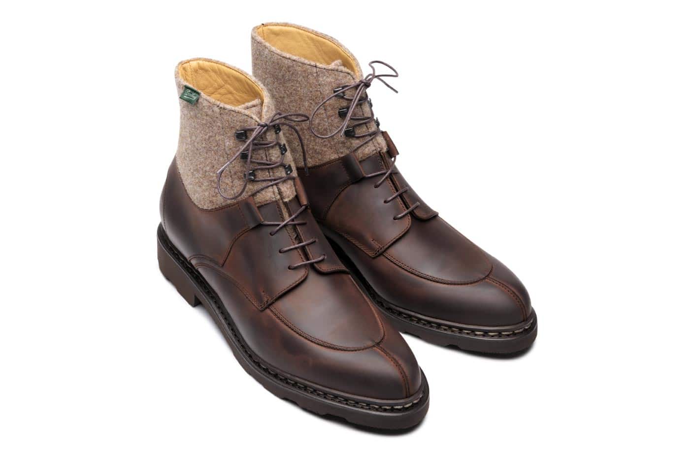 Paraboot Beaumont Stiefelette Beige Nubuk Wollfutter