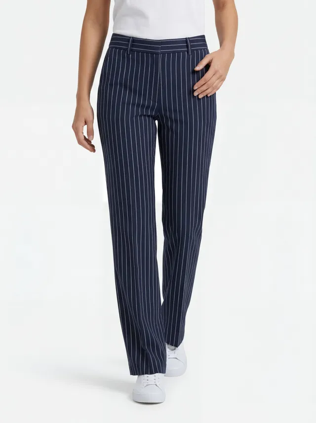 Stehmann Fenja Culotte Hose marine-weiss Nadelstreifen