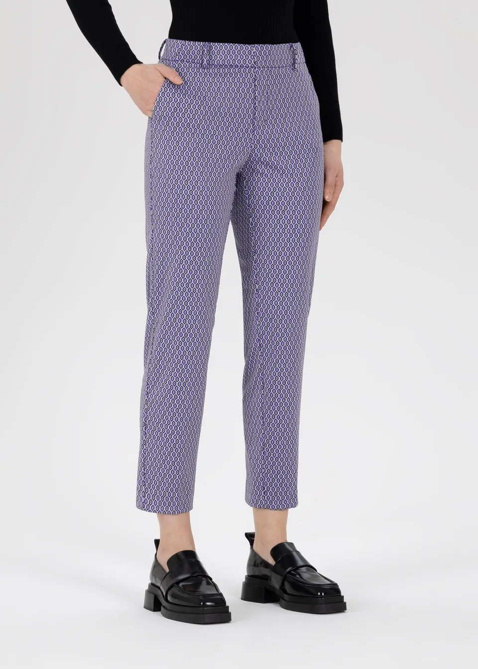 Stehmann Fluor 6/8-Chino Hose amaranth purple