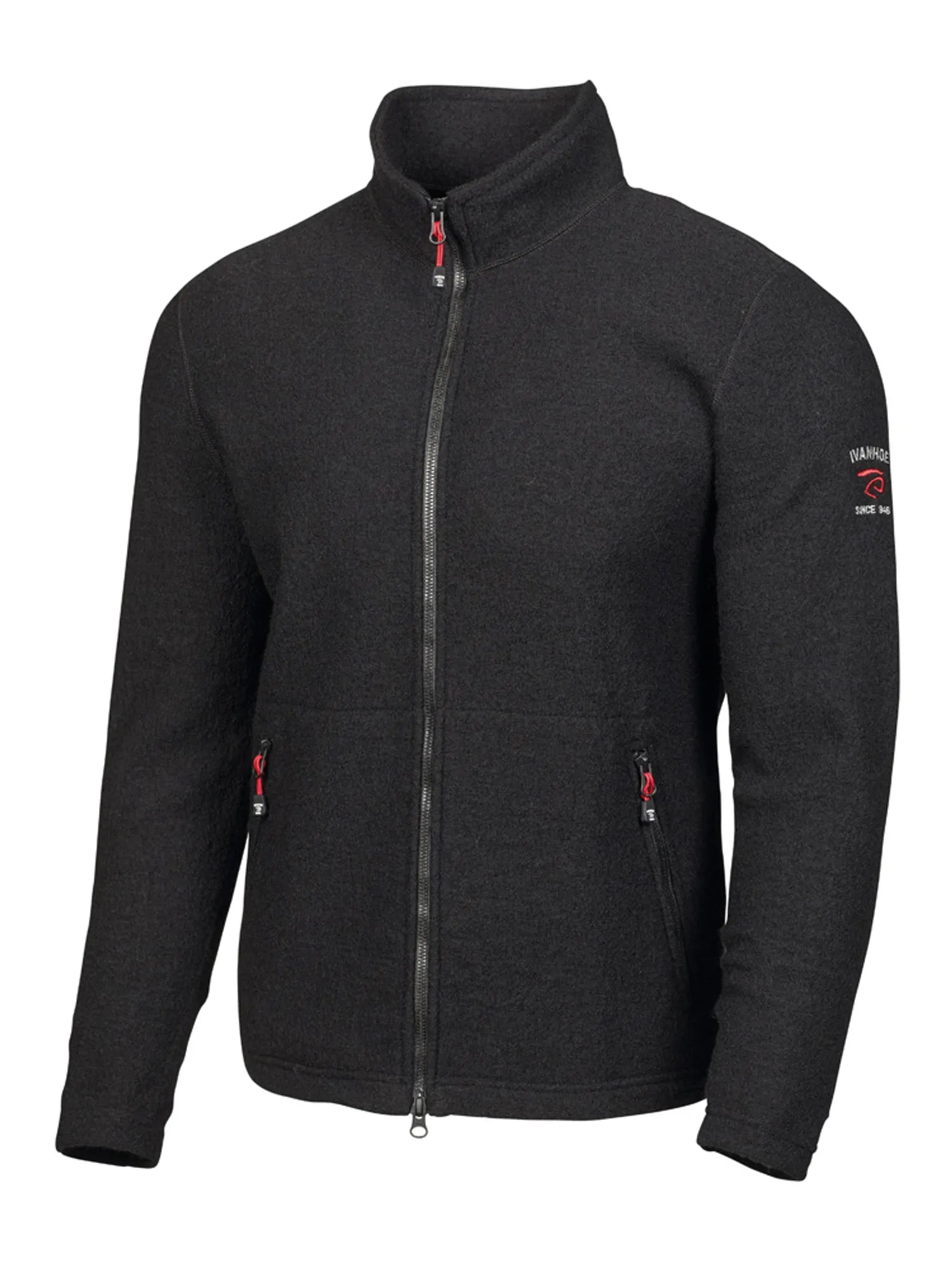 Ivanhoe Louie Full Zip Wollpullover Black L 325g