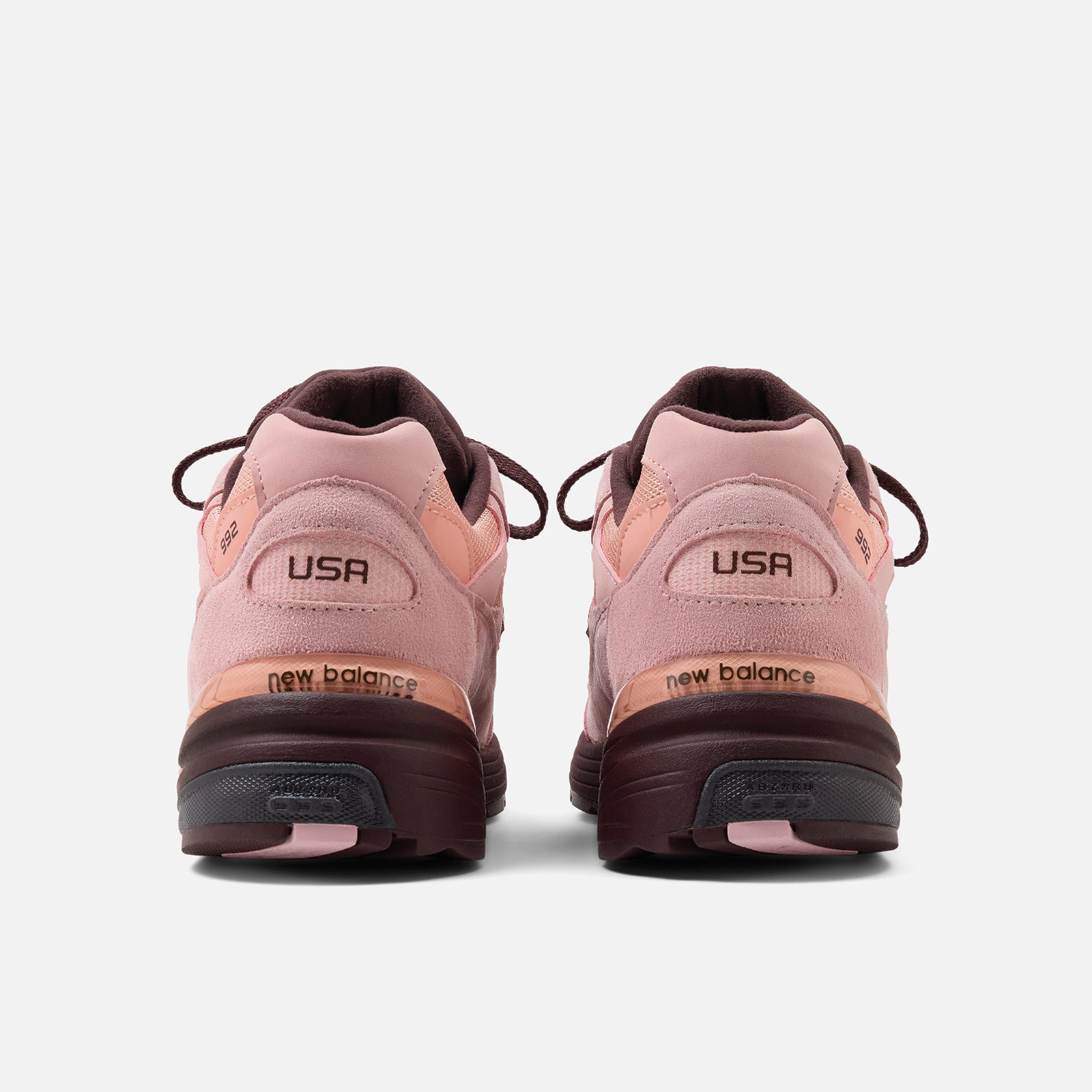 New Balance Made in USA 992 Pink Chalk Sneaker Mesh 1 Paar