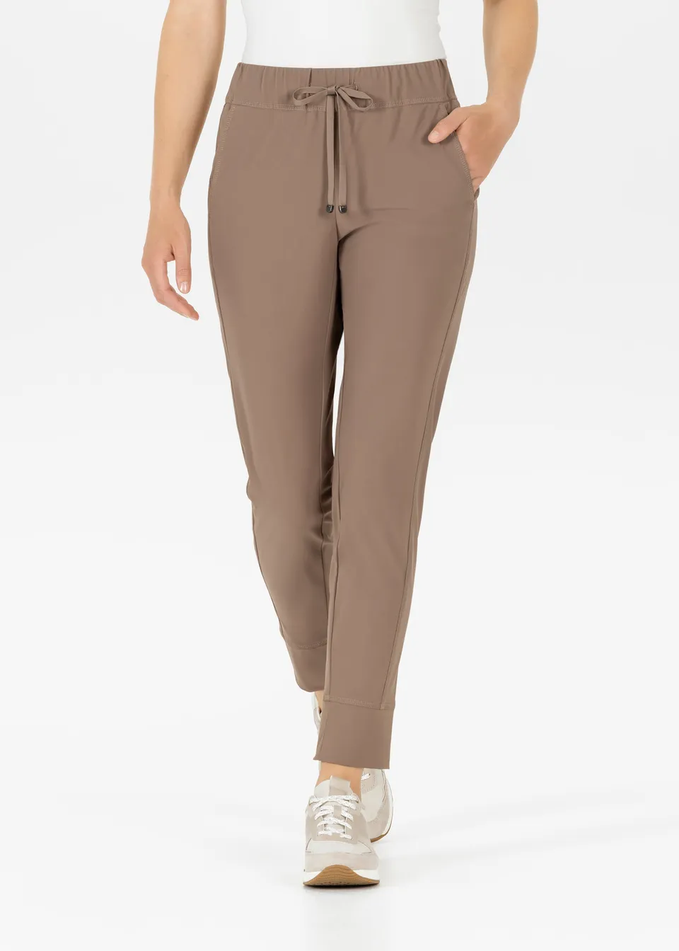 Stehmann Roxana Jogpants peanut Tec-Jersey 7/8