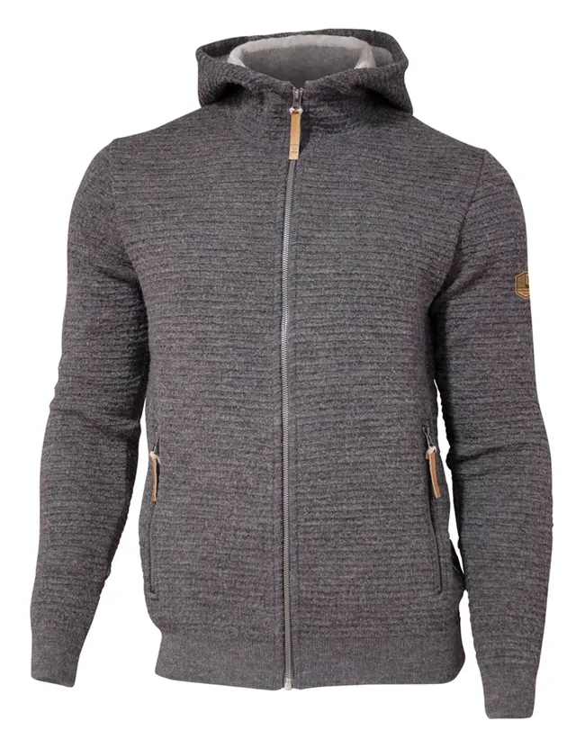 Ivanhoe Morel Hood Herren-Hoodie Grey Gr. S Wolle
