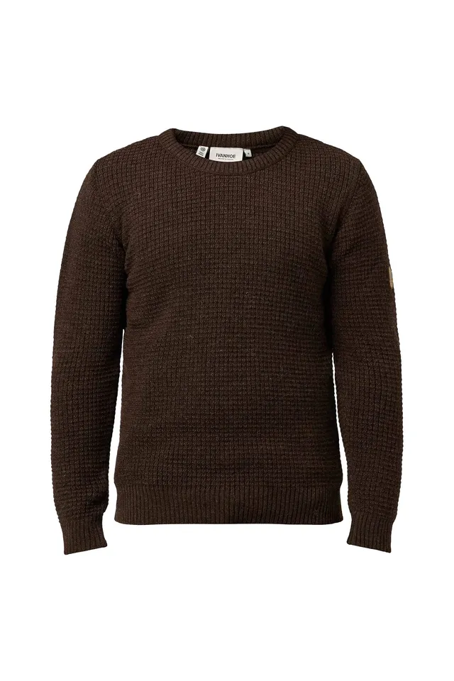 Ivanhoe NLS Petal Wollpullover Coffee Bean L Wolle