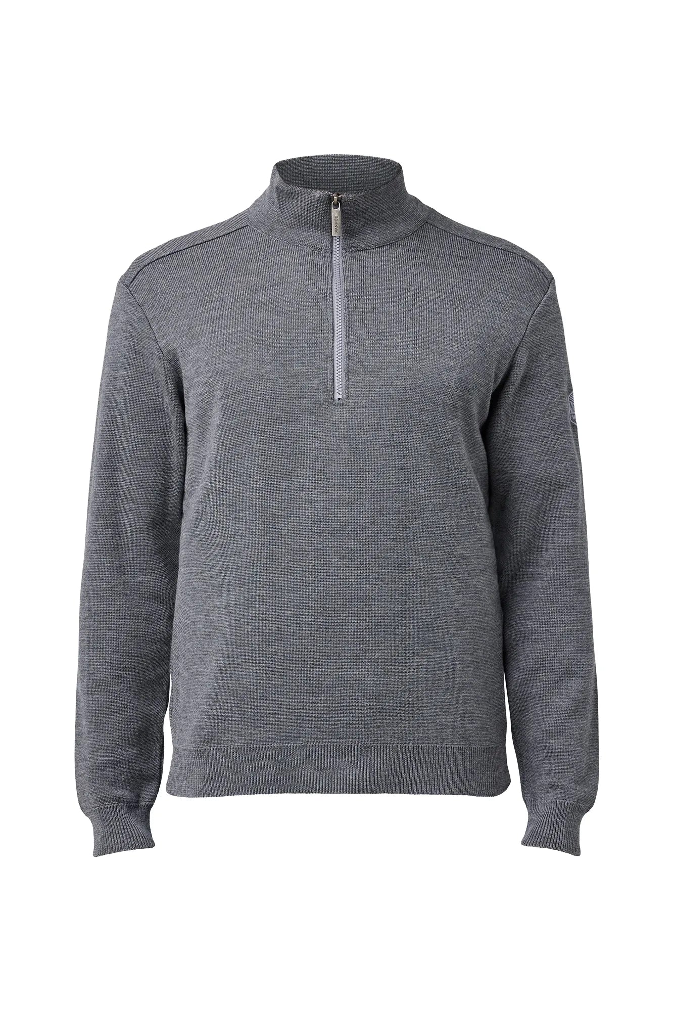 Ivanhoe Ziptröjor Ruben Half Zip Merinopullover Grey