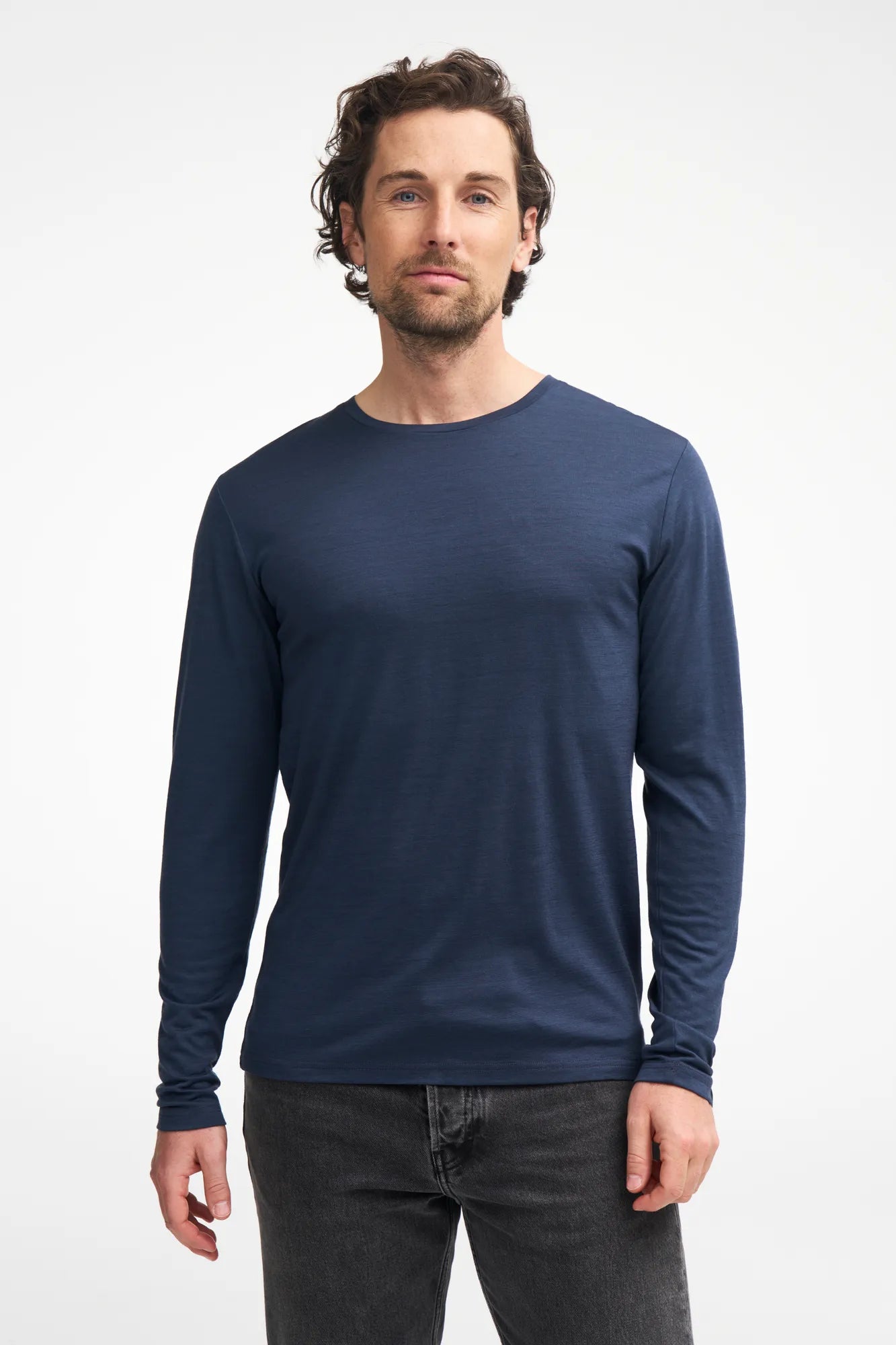 Ivanhoe Underwool Merino Longsleeve Steelblue 100% Merino