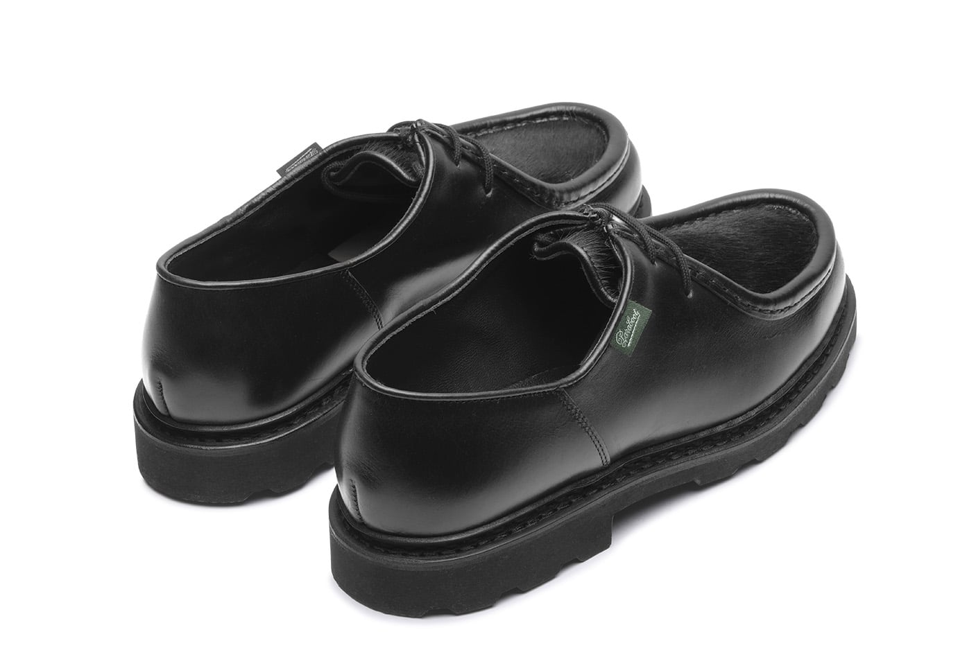 Paraboot Michael Derby Noir Glattleder Fell schwarz