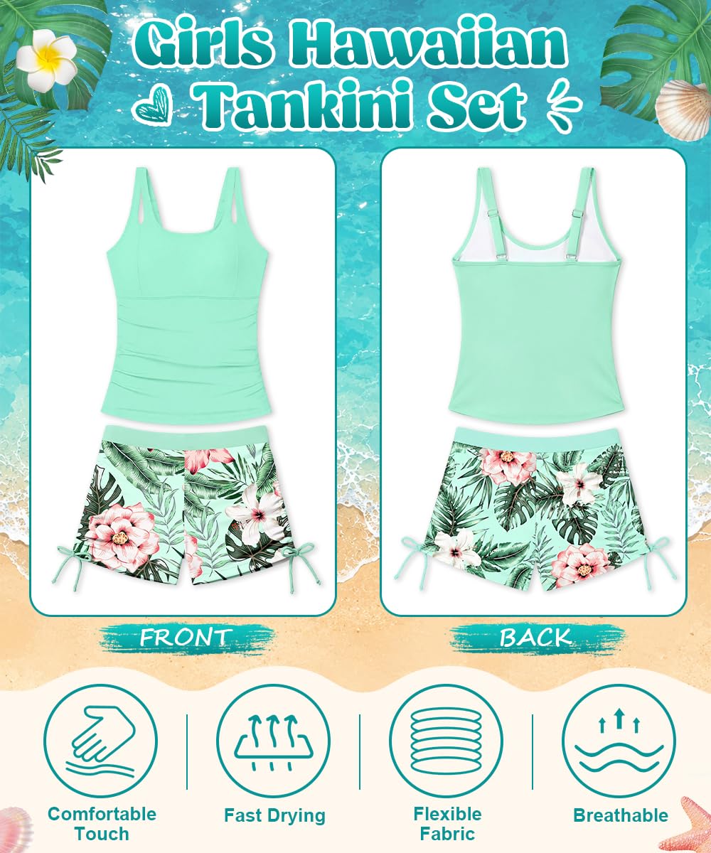 YYDSXK Swimwear Tankini Badeanzug Mädchen 2-teilig 11–16 Jahre
