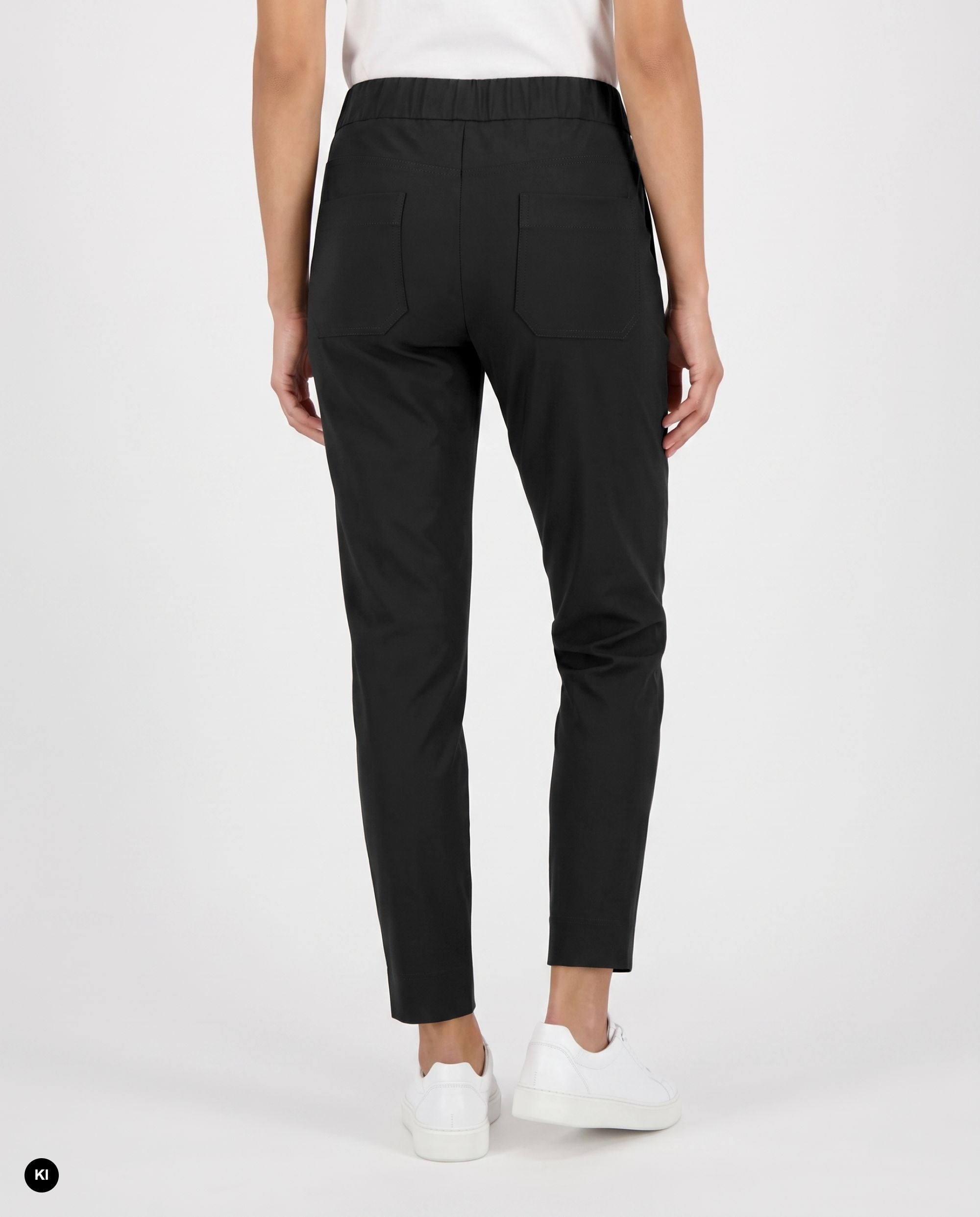 Stehmann Roxana 7/8 Jogpants Hose schwarz elastischer Bund