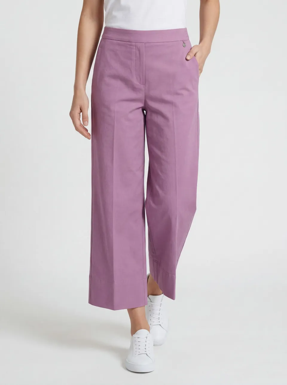 Stehmann Fabienne Straight Fit Hose pure lilac 7/8