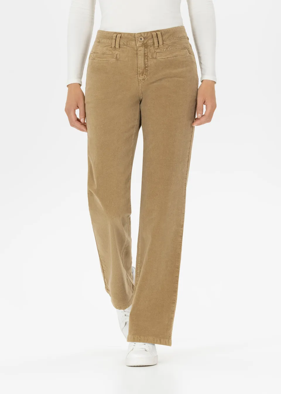 Stehmann Paige Cordhose dark camel weit