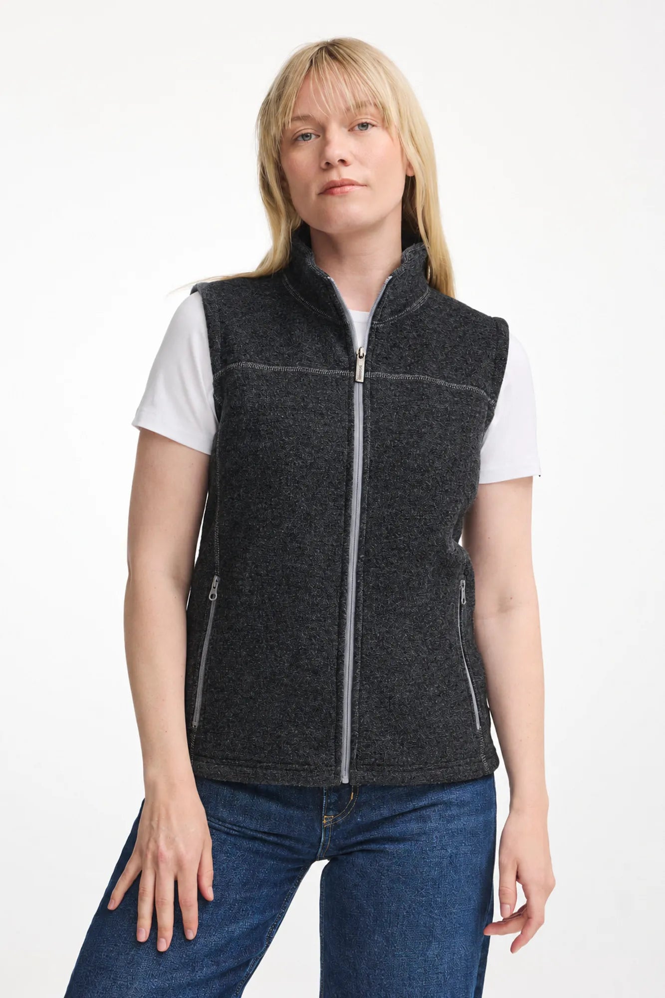 Ivanhoe Beata Vest Wollweste Graphite Marl 38