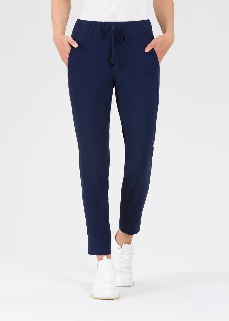 Stehmann Roxana Jogpants marine Jersey Tunnelzug