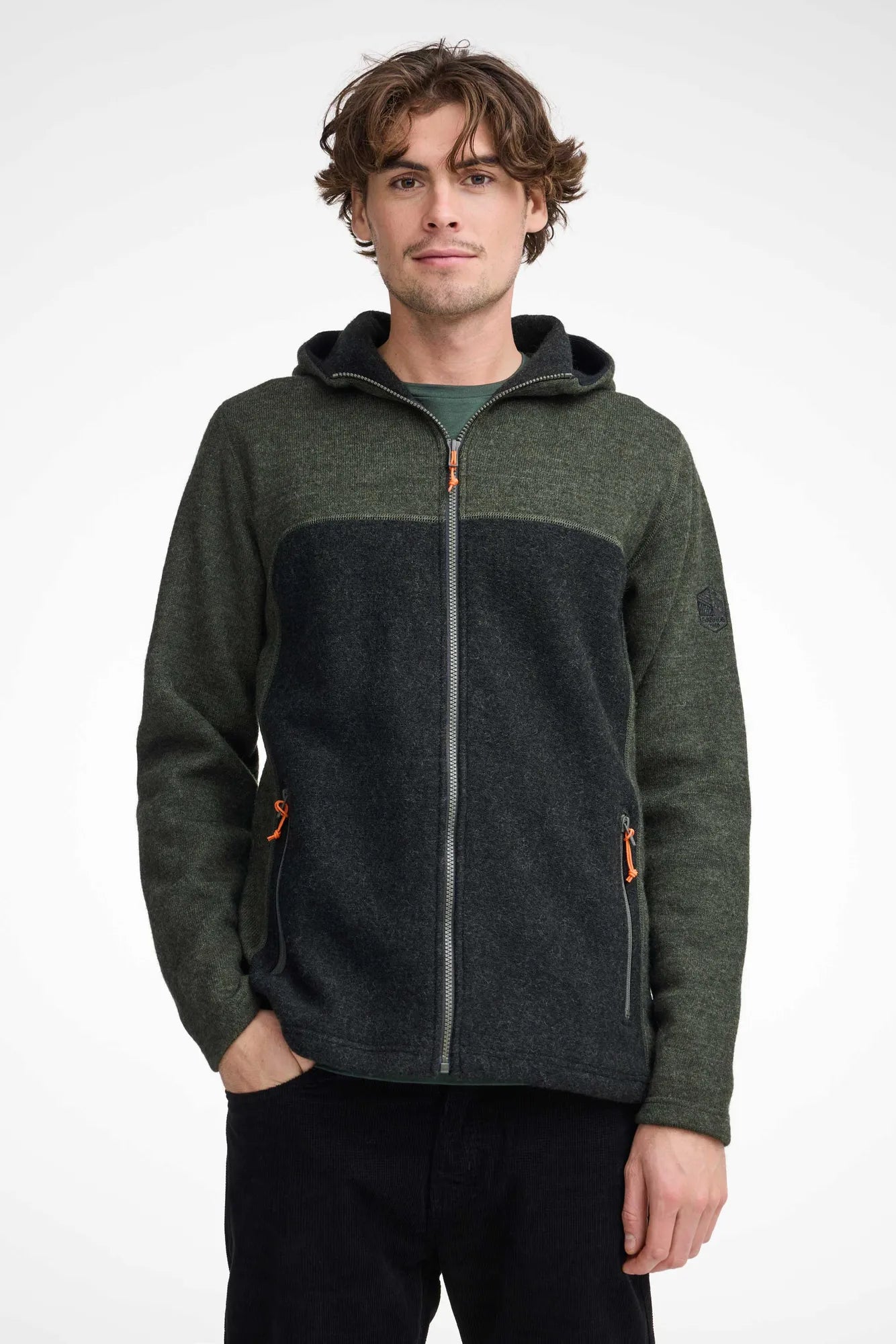 Ivanhoe Ron Hood Hoodie Wolle Scarab L