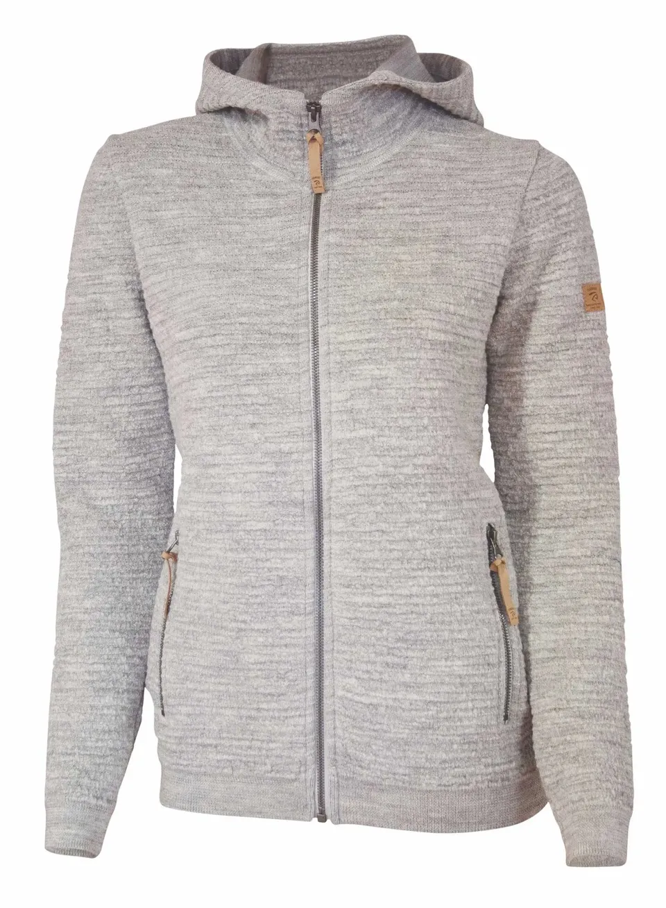 Ivanhoe Morel Hood Female Hoodie Hellgrau Wolle