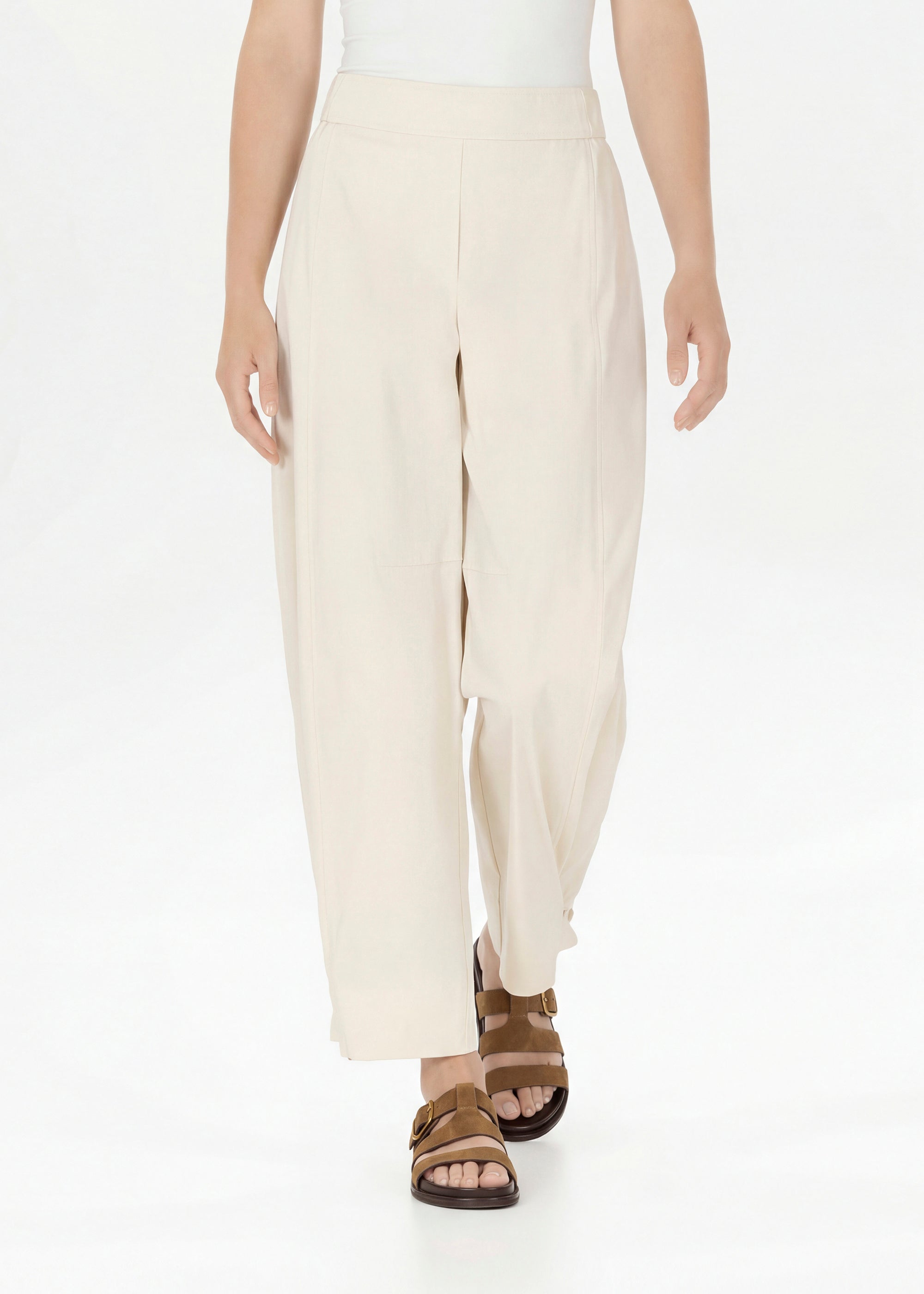Stehmann Oliveira Straight Fit Hose burrata 7/8 Cotton