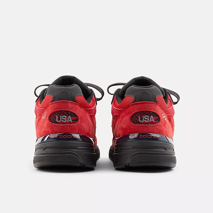 New Balance Made in USA 993 True Red Sneaker Leder Mesh