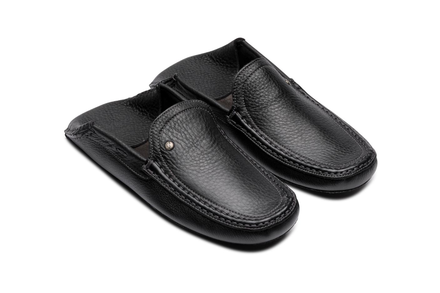 Paraboot Loft Matelasse Loafer Grau-Schwarz Leder