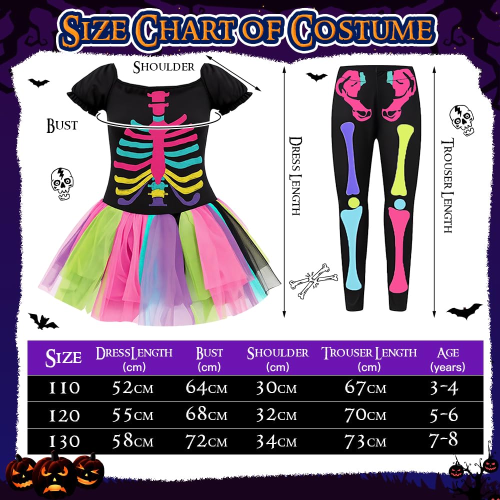 YYDSXK Skelett Kinderkostüm 120 Halloween Cosplay