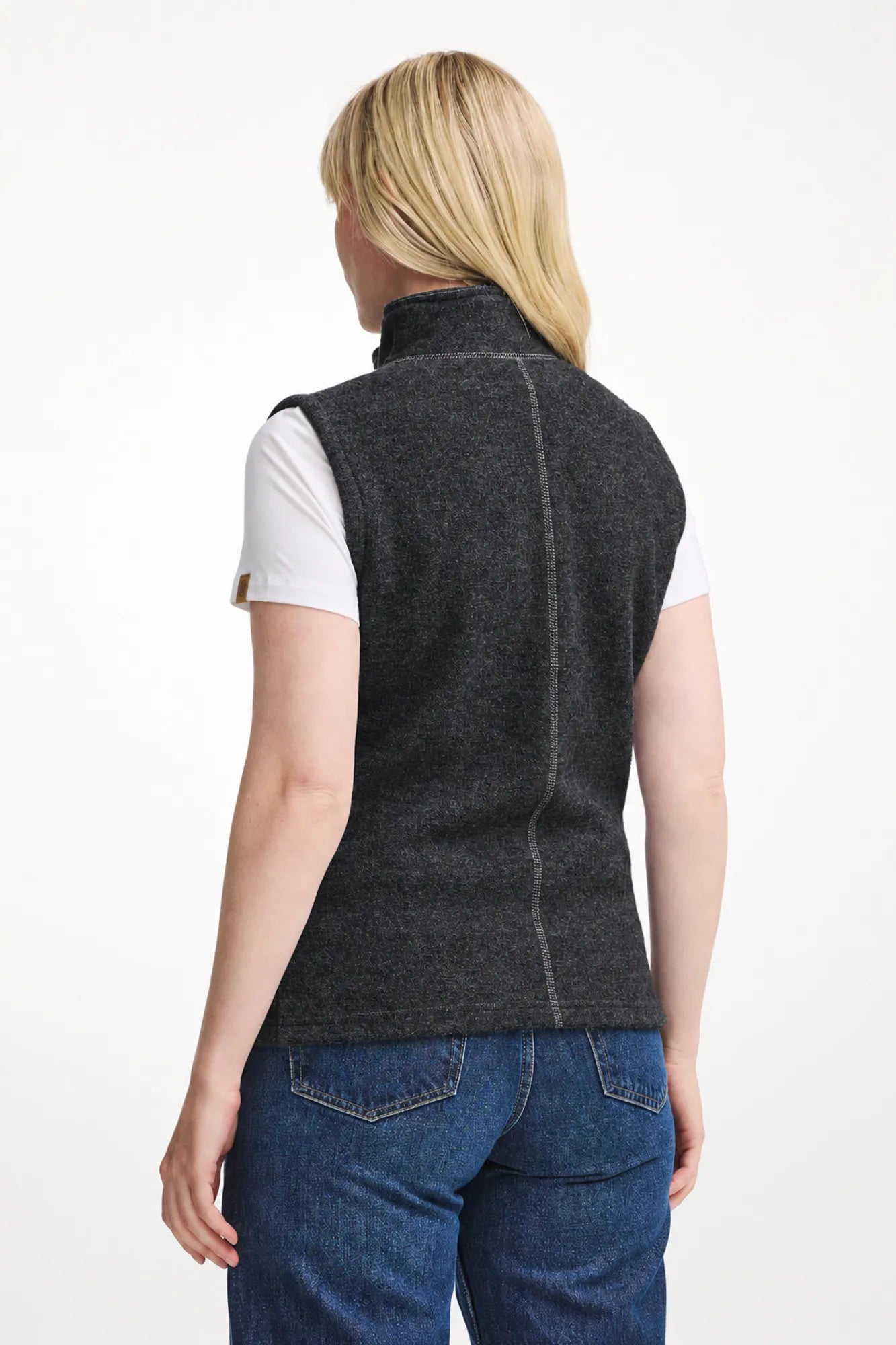 Ivanhoe Beata Vest Wollweste Graphite Marl 38