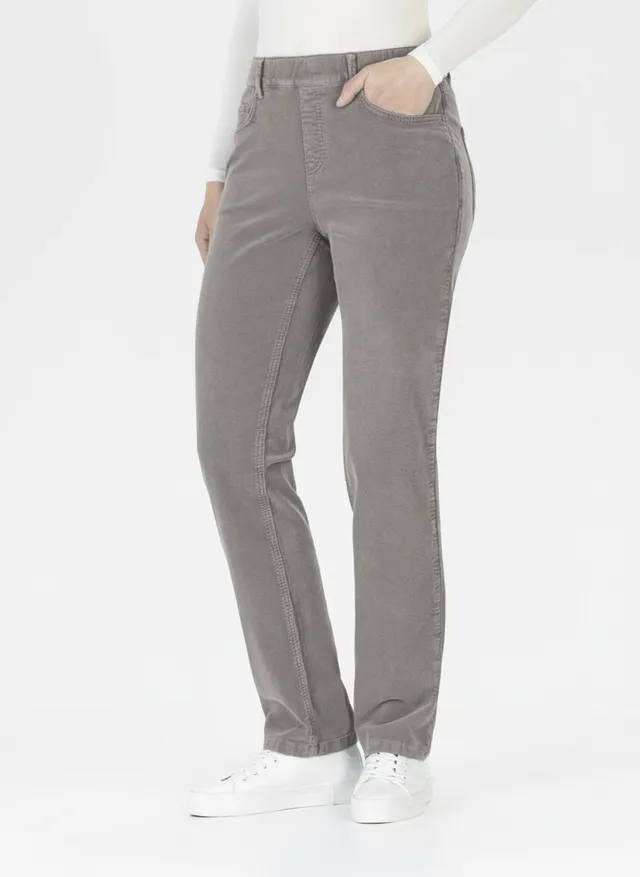 Stehmann Melli Hose argento Baby Cord gerader Schnitt