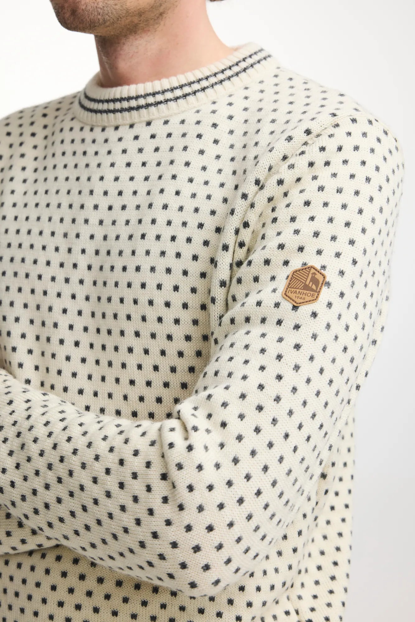 Ivanhoe Sverre Crewneck Wollpullover Off White