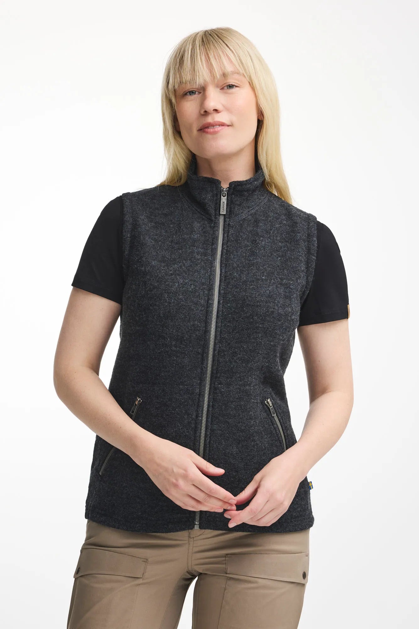 Ivanhoe Flora Vest Wollweste Lichen Green 60% Wolle
