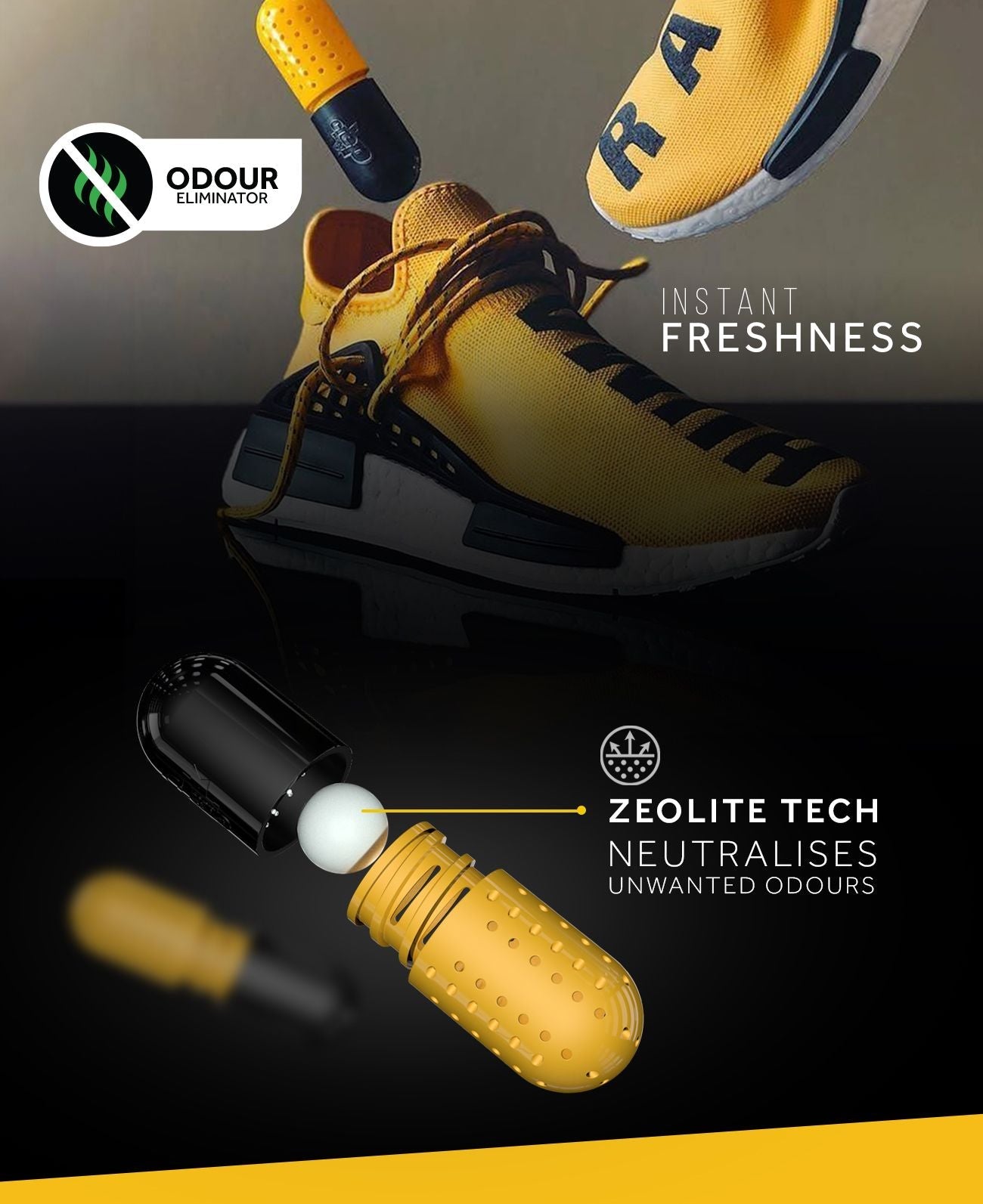 Crep Protect Pill Sneaker-Deo Pills Zeolith 3 Stufen