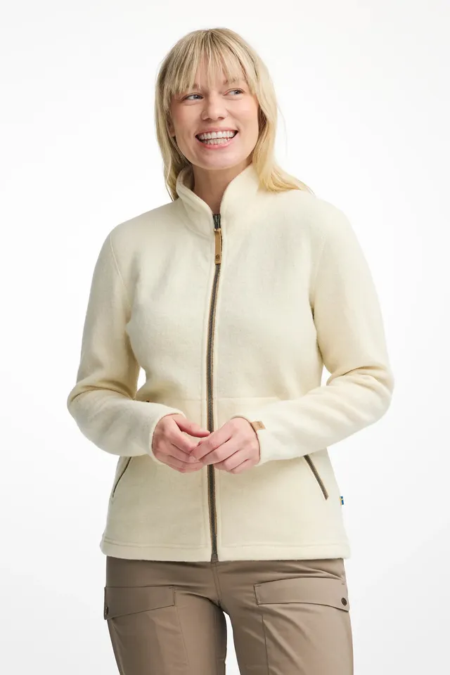 Ivanhoe Ziptröjor NLS Twig Full Zip Natural White Wolle