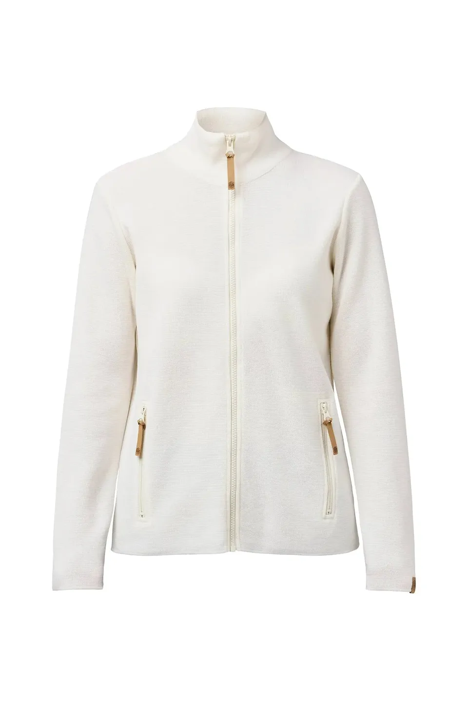 Ivanhoe Hanna Full Zip Damen Wollpullover Off White Gr. 38