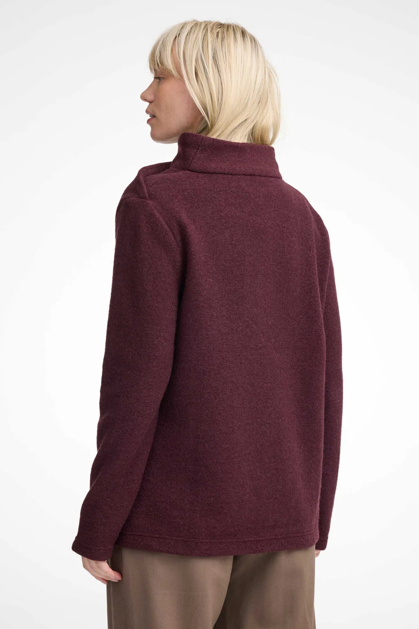 Ivanhoe GY Elsabo Wollpullover Damen Ruby Wine S 450g