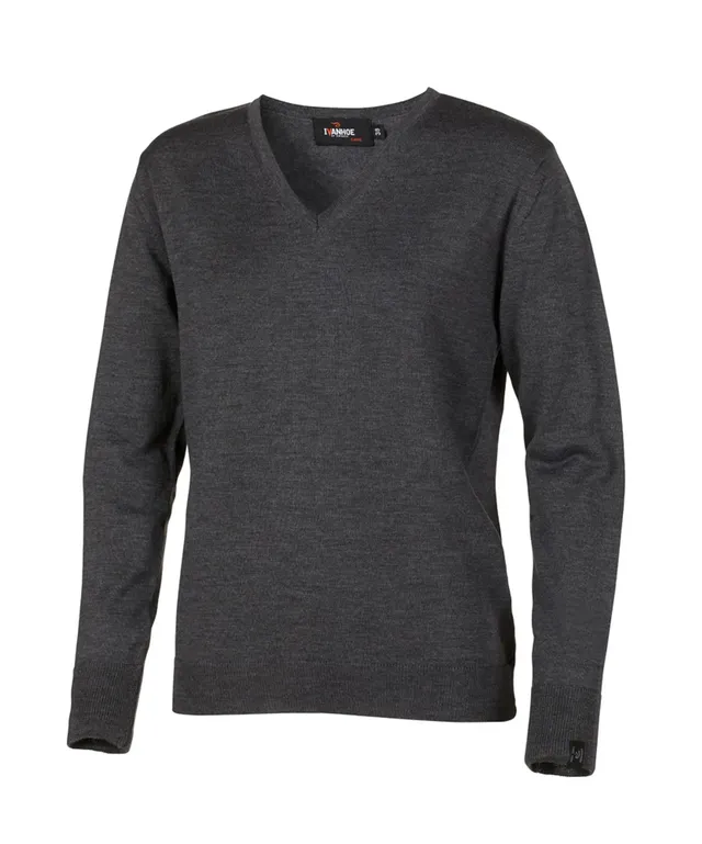 Ivanhoe Merino V-Neck Female Wollpullover Graphite Marl 38