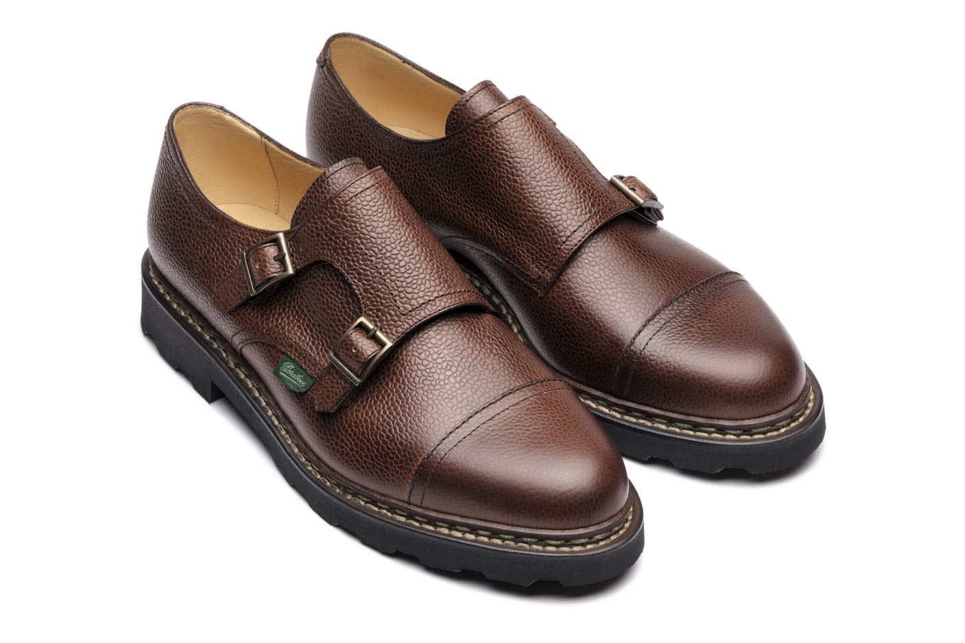 Paraboot William Derby Genarbt Schwarz Ebene