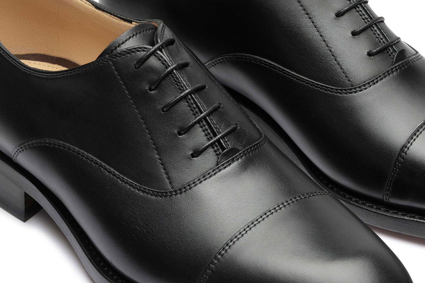 Paraboot Montaigne Oxford Cuir-Lisse Noir schwarz