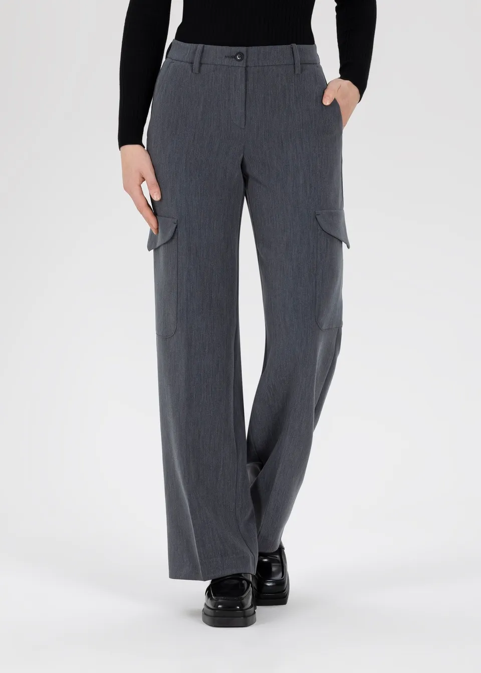 Stehmann Firrara Cargohose grau Bi-Stretch Gr.34-46
