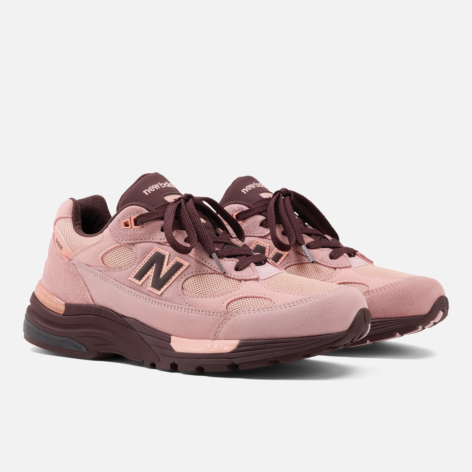 New Balance Made in USA 992 Pink Chalk Sneaker Mesh 1 Paar
