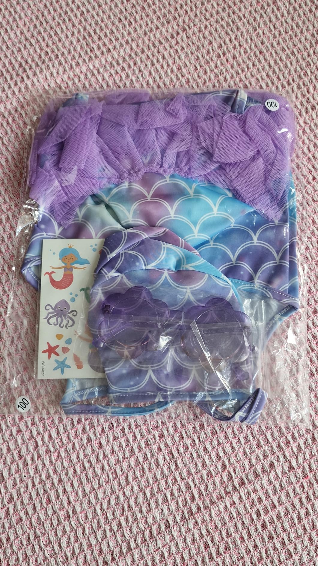 YYDSXK Swimwear Badeanzug Mädchen Meerjungfrau 5-6 Jahre